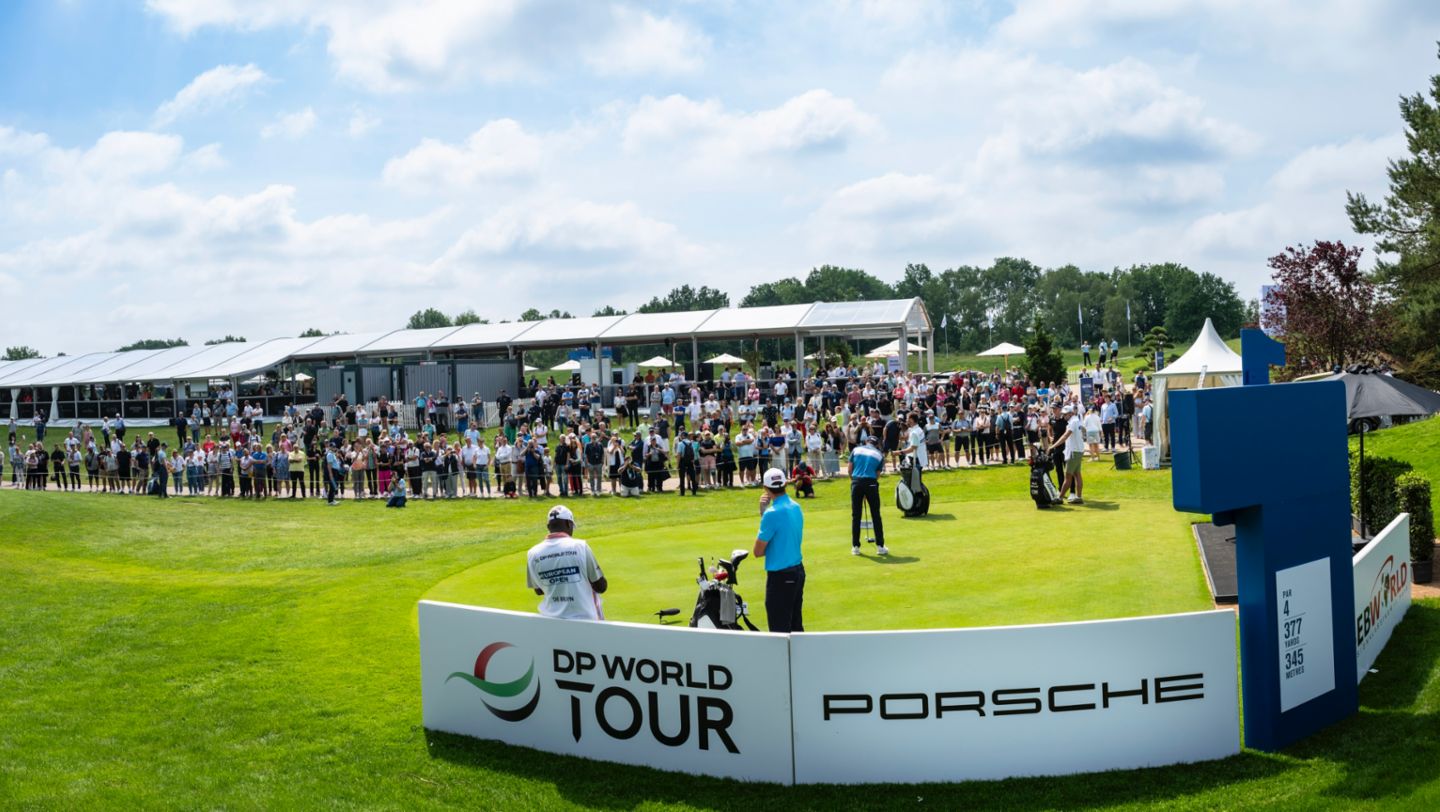 First tee, European Open, 2024, Porsche AG