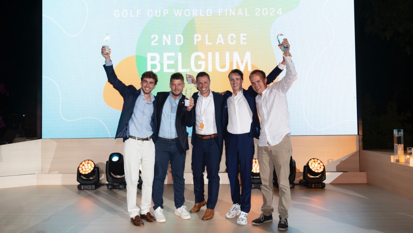 Runners up World Trophy, 2nd, Team Belgium, Porsche Golf Cup World Final, Club de Golf Alcanada, Mallorca, Spain, 2024, Porsche AG