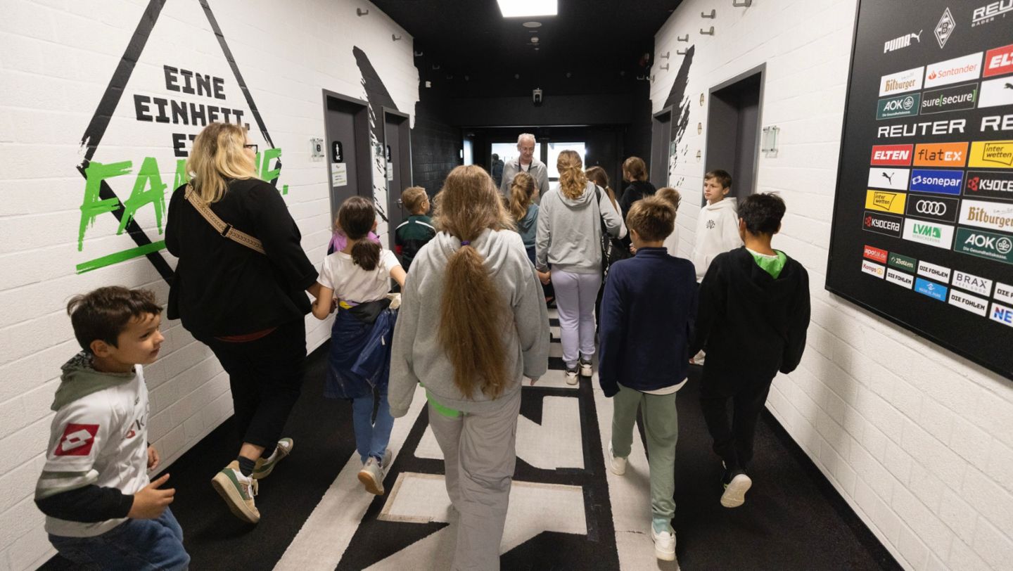 Kids Day bei Borussia Mönchengladbach, Mönchengladbach, 2024, Porsche AG