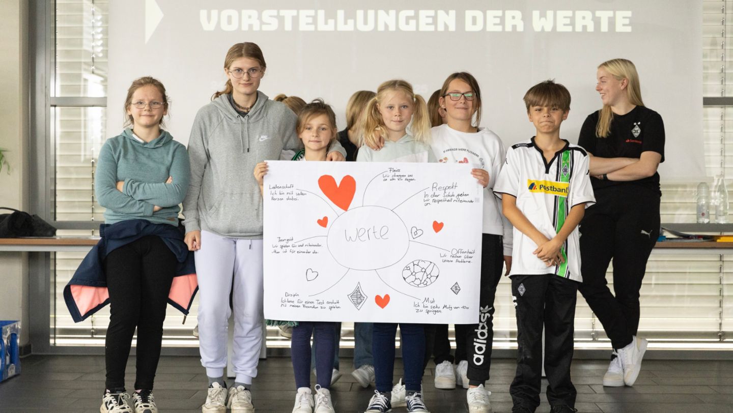 Kids Day bei Borussia Mönchengladbach, Mönchengladbach, 2024, Porsche AG