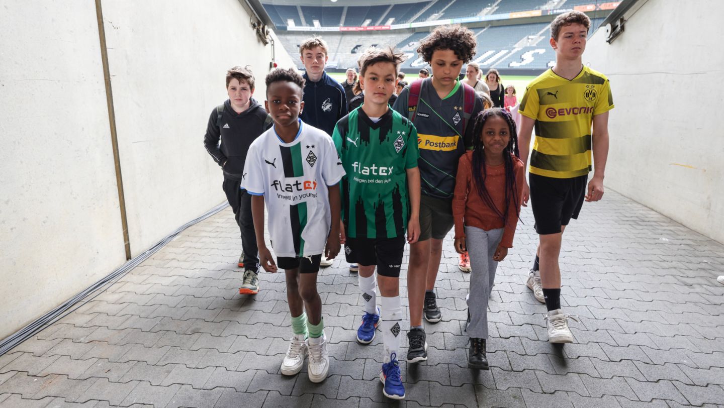 Kids Day bei Borussia Mönchengladbach, 2024, Porsche AG