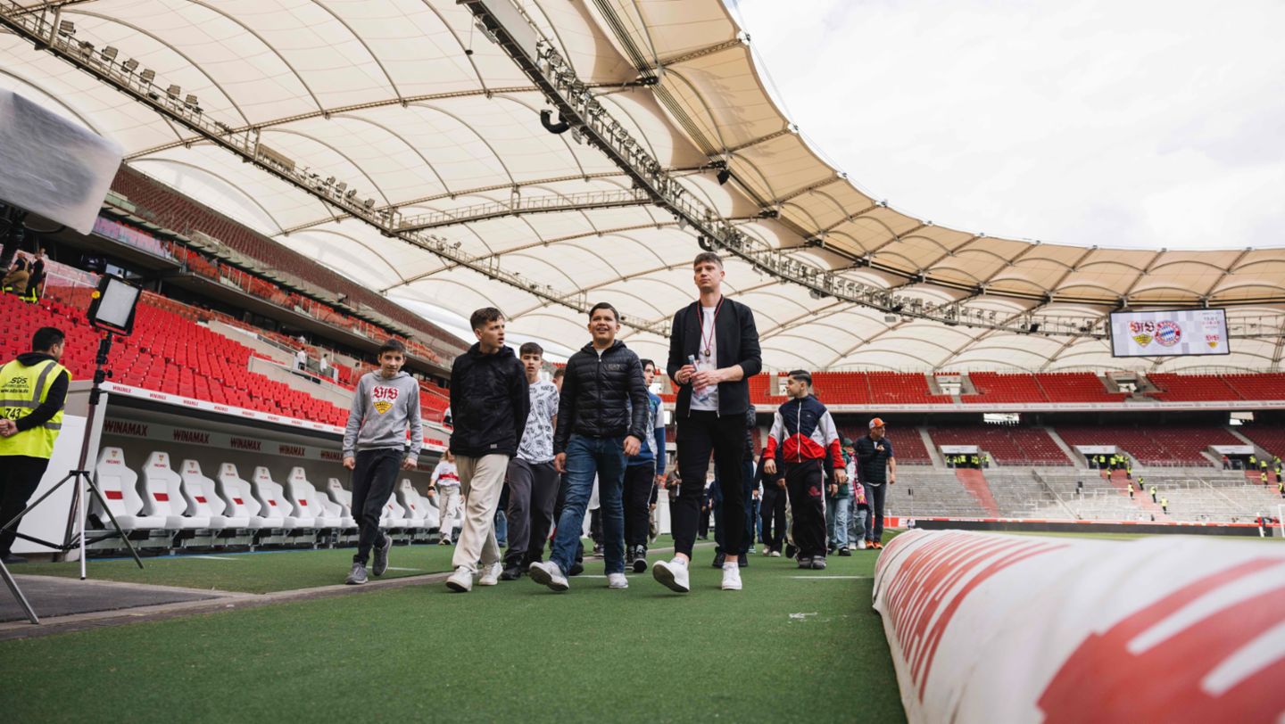 Kids Day beim VfB Stuttgart, Turbo für Talente, Stuttgart, 2024, Porsche AG