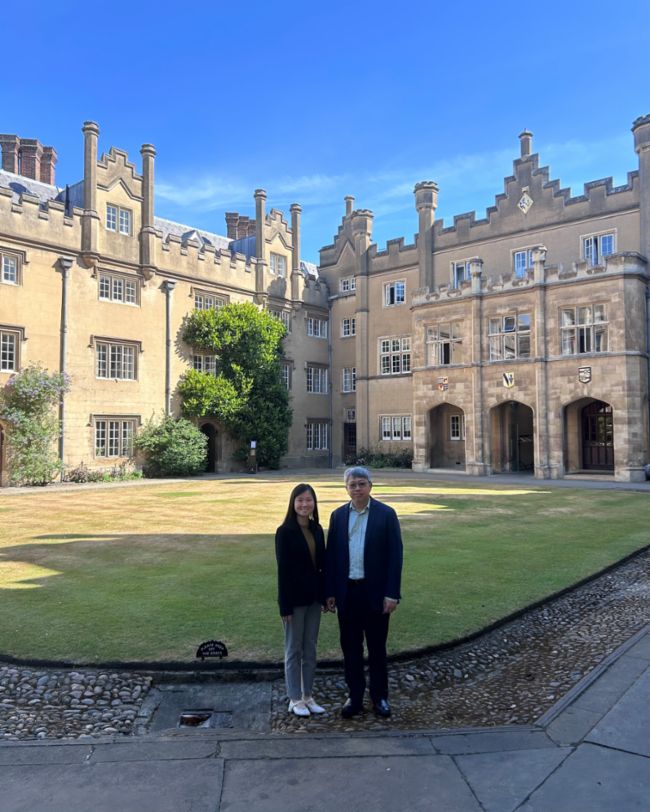 Tai Kee, Dr. Adrian Yeo, l-r, Atera Water, Ignite-Programm der Judge Business School der Universität Cambridge in England, 2025, Porsche AG