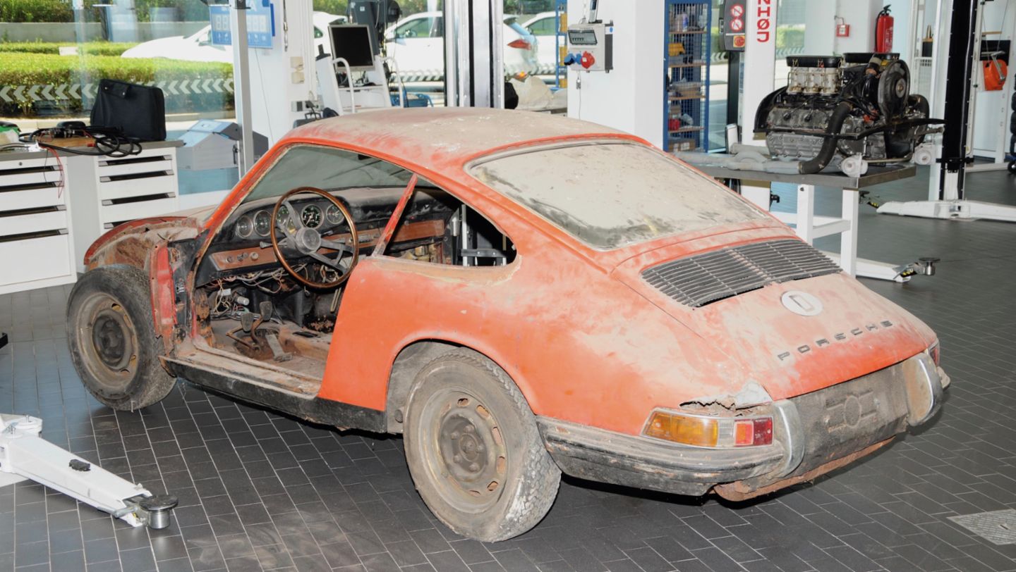 El 911 "Nº 57", tal como fue encontrado, 2024, Porsche AG