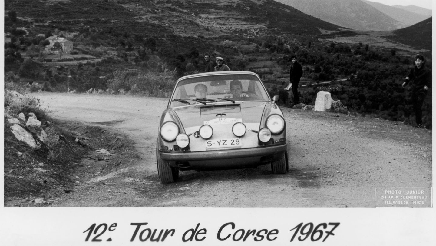 Vic Elford, 911, Tour de Corse 1967, 2017, Porsche AG