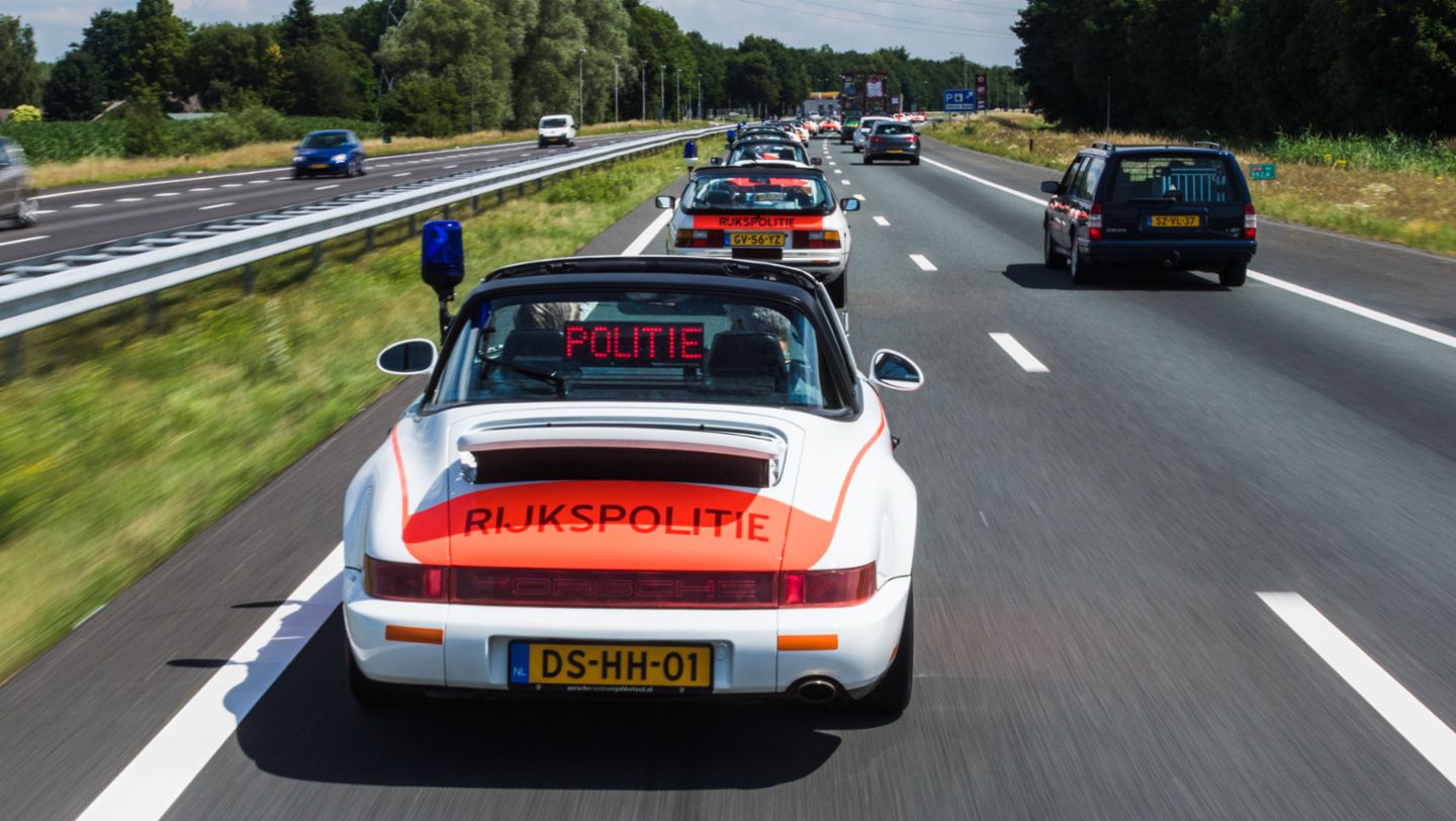 911 Targa, Rijkspolitie, Polizei, Niederlande, 2017, Porsche AG