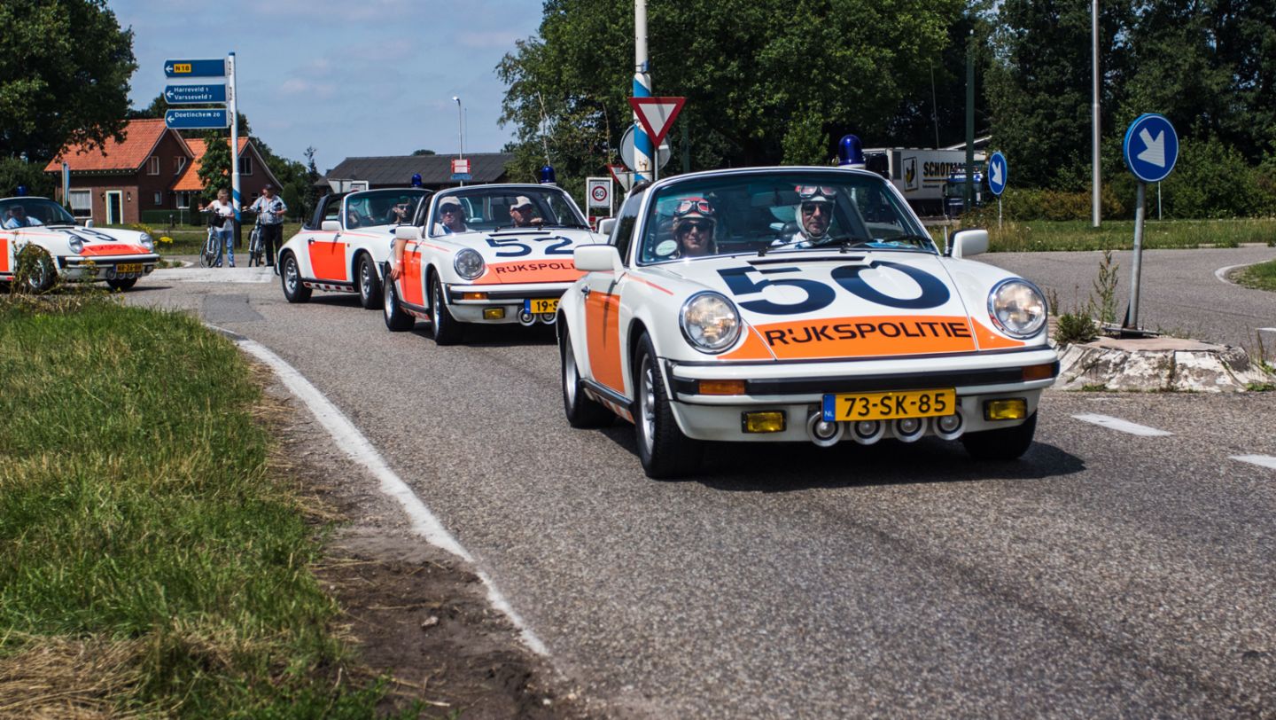 911 Targa, Rijkspolitie, Polizei, Niederlande, 2017, Porsche AG