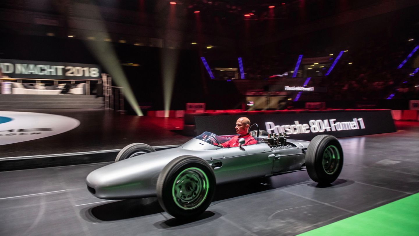 Lars Kern, 804 Formula 1, eigth Porsche Sound Night, Porsche Arena, 2018, Porsche AG