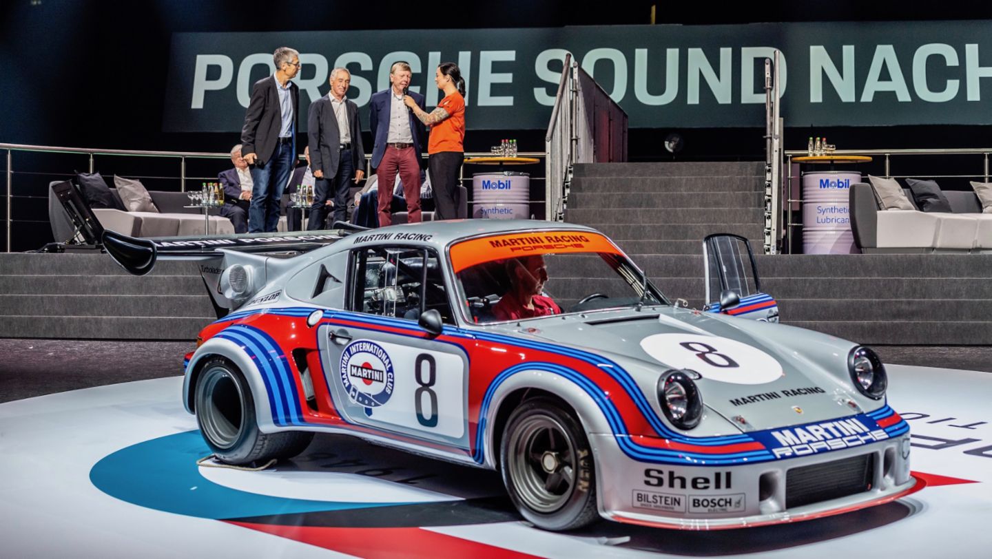 Gijs van Lennep, 911 Carrera RSR Turbo 2.1, eigth Porsche Sound Night, Porsche Arena, 2018, Porsche AG