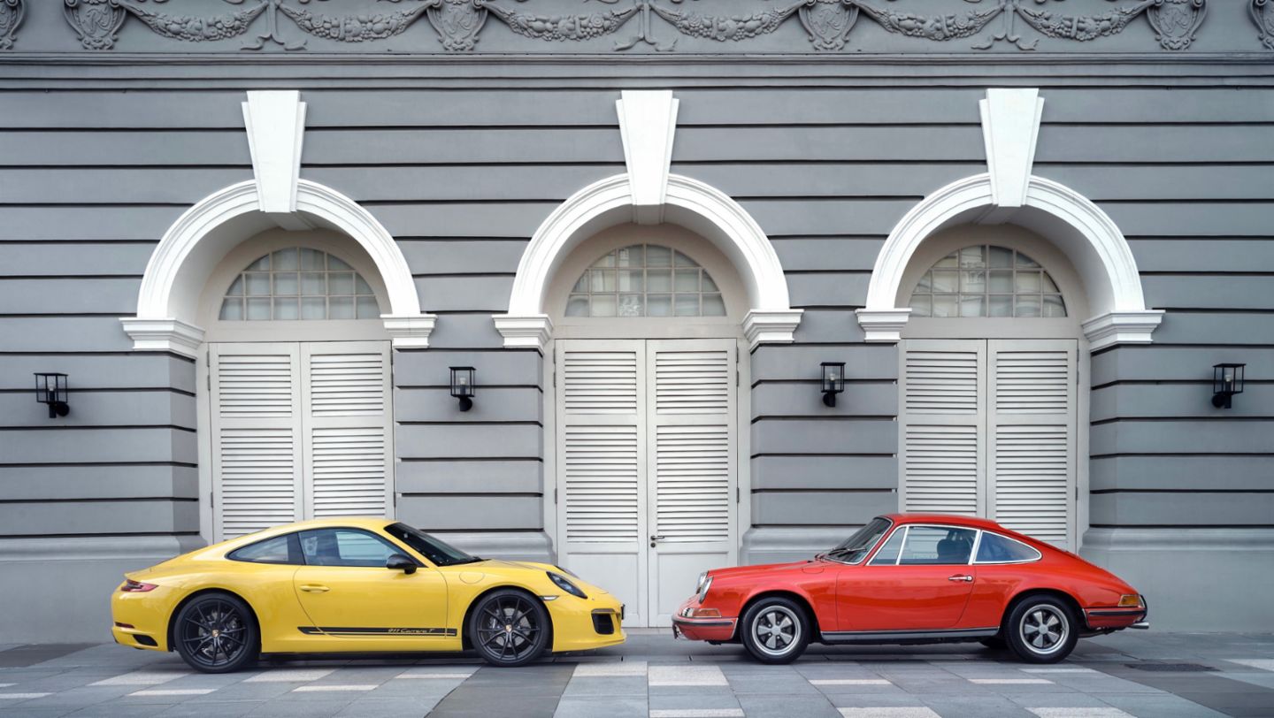 911 Carrera T, 911T, l-r, 2018, Porsche AG