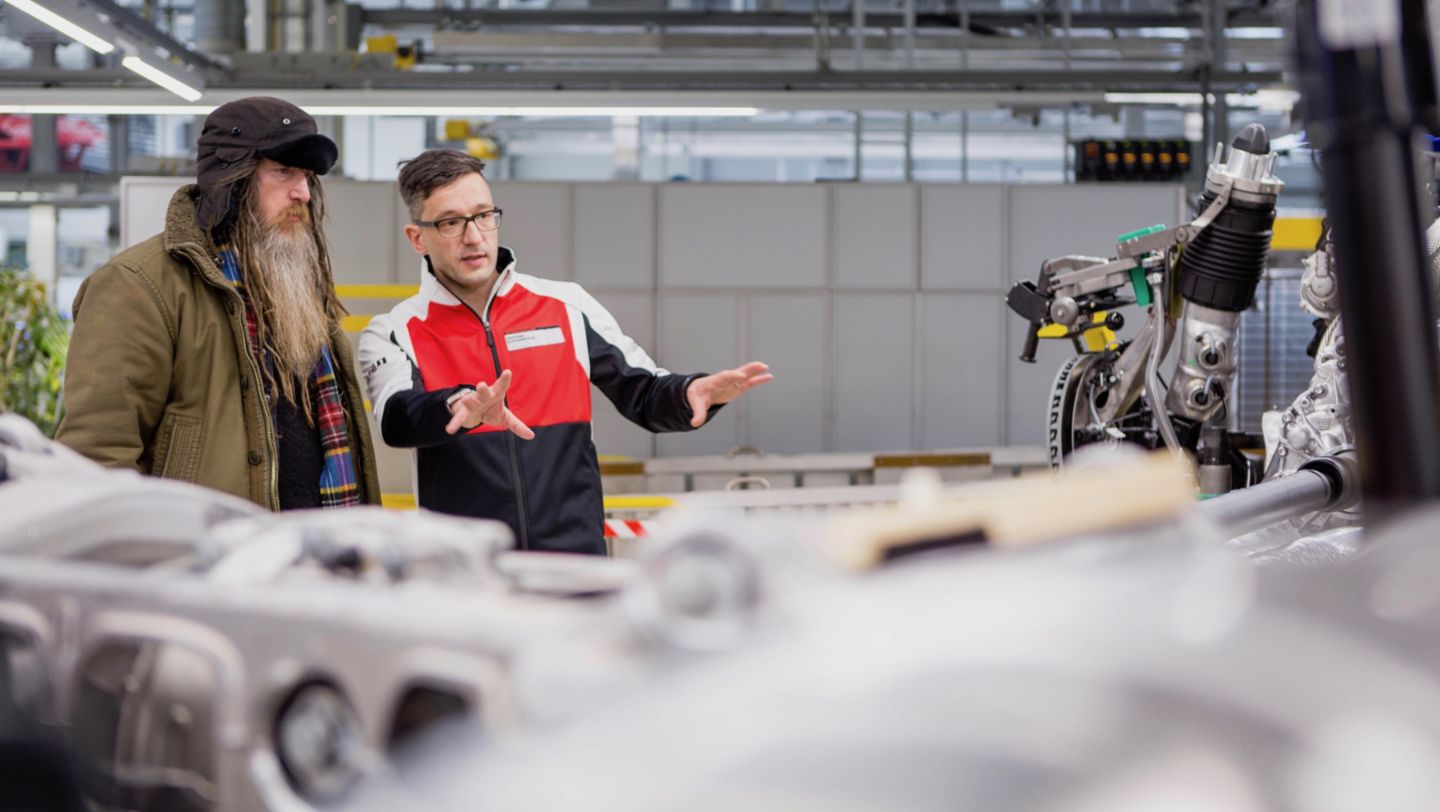 Magnus Walker, Montage, Porsche Leipzig, 2018, Porsche AG