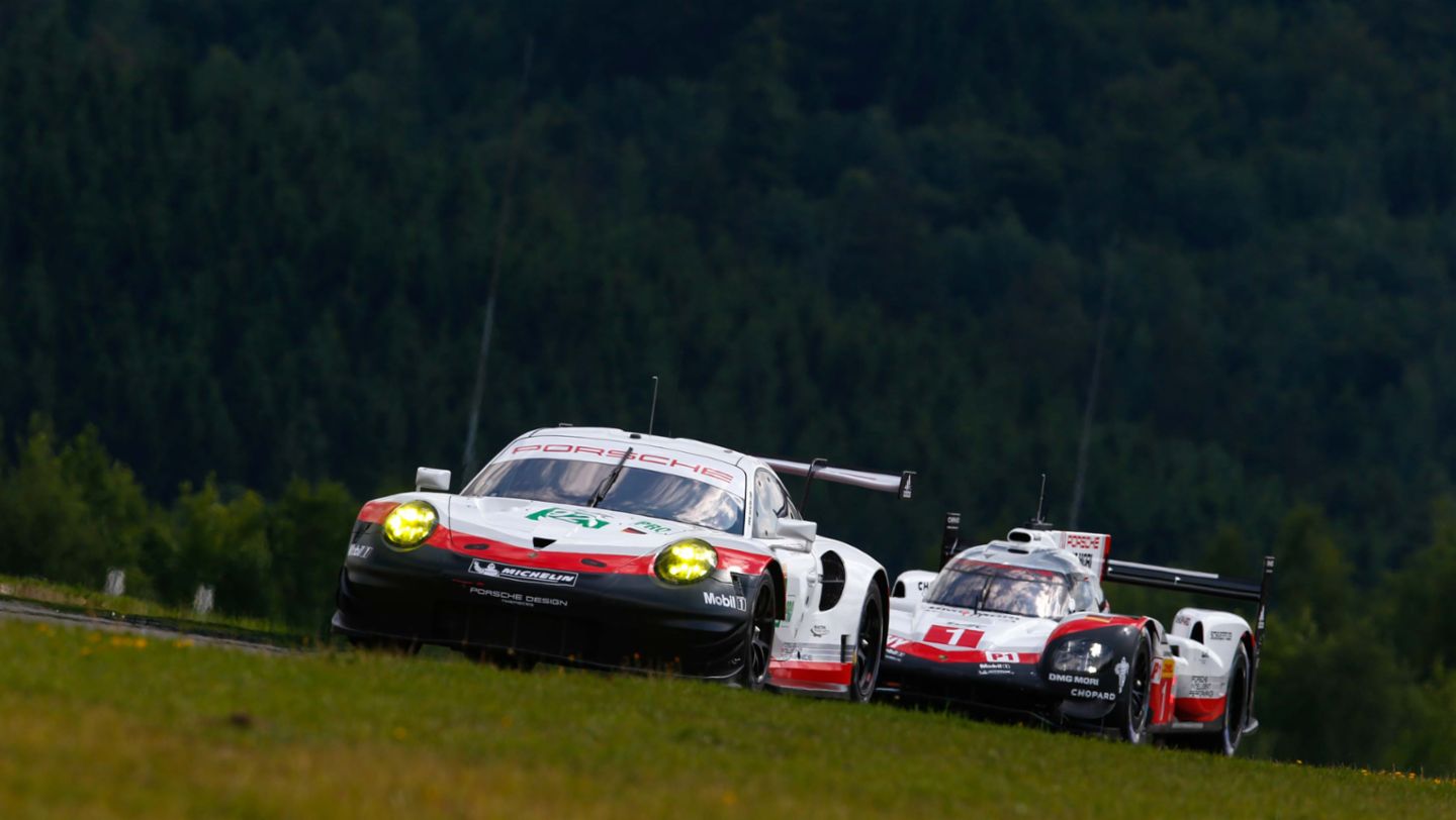 911 RSR, 919 Hybrid, l-r, 919 Hybrid, WEC, Qualifying, Round 4, Nürburgring, 2017, Porsche AG