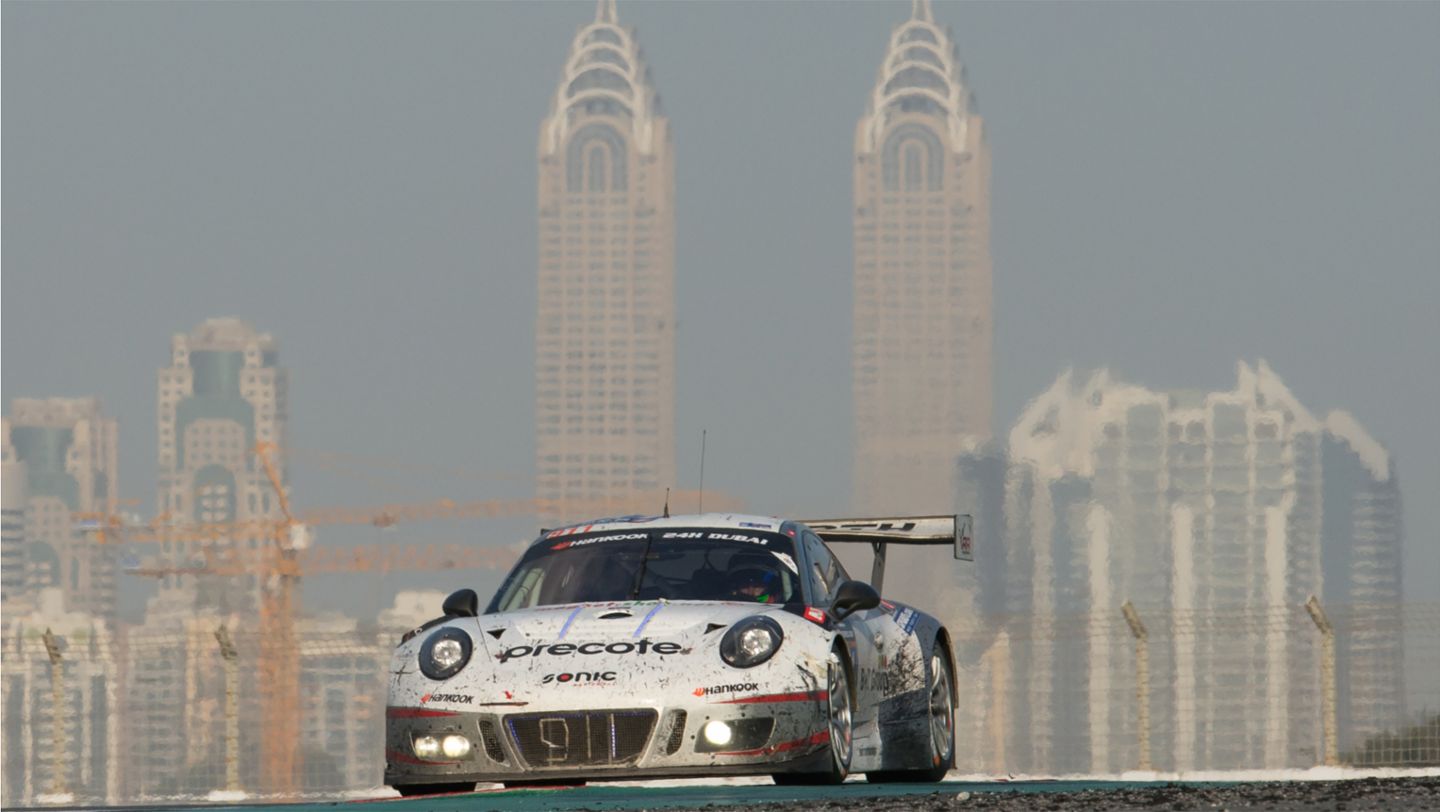 911 GT3 R, Herberth Motorsport, Intercontinental GT Sport, Dubai, 2017, Porsche AG