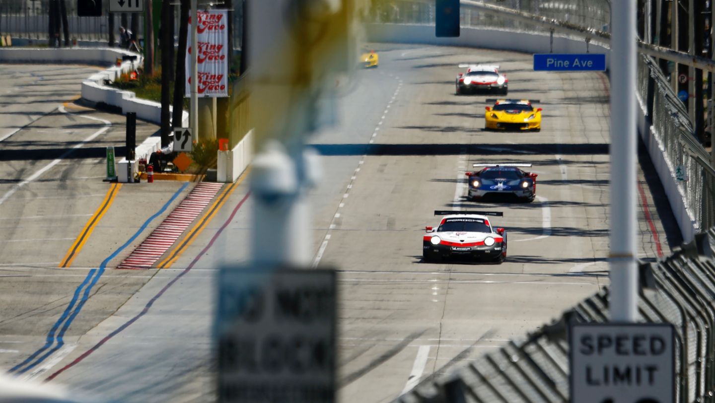 Porsche 911 RSR, IMSA WeatherTech SportsCar Championship, Long Beach, 2018, Porsche AG