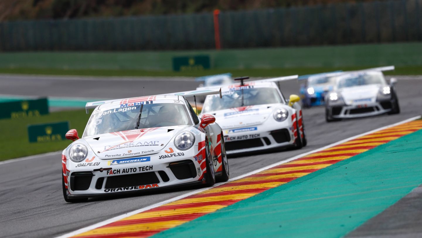 911 GT3, Jaap van Lagen, Porsche Mobil 1 Supercup, Spa-Francorchamps, 2018, Porsche AG