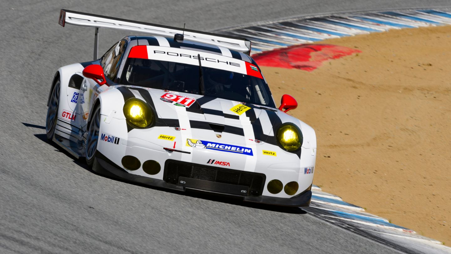 Porsche 911 RSR, Laguna Seca, IMSA WeatherTech SportsCar Championship, 2016, Porsche AG