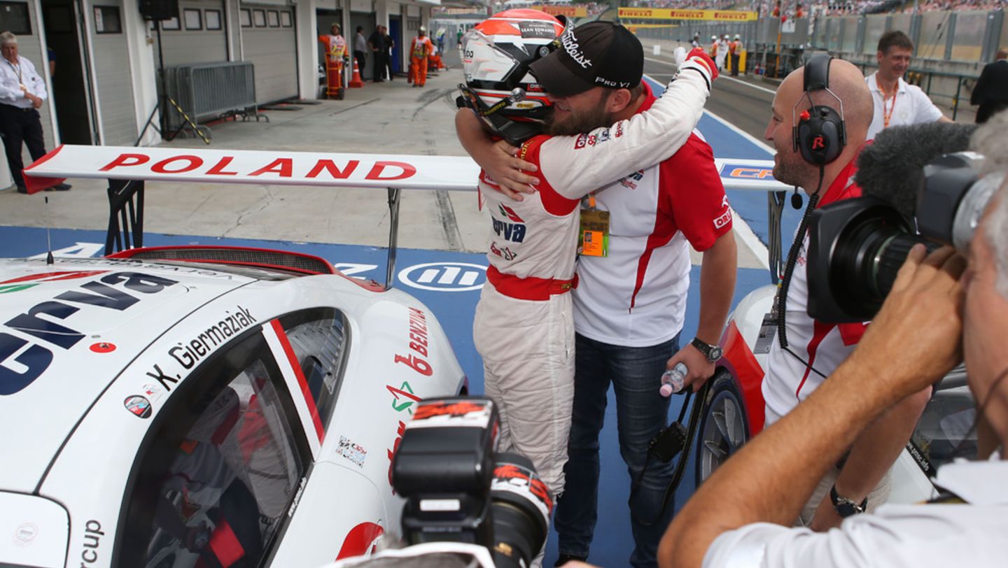 Jakub Giermaziak, Works driver, Porsche Mobil 1 Supercup, Budapest, 2014, Porsche AG