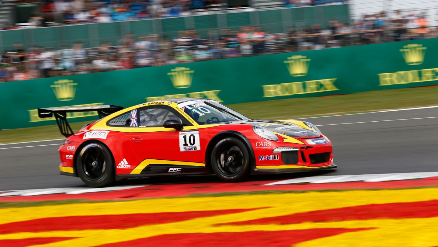 Ben Barker, Porsche 911 GT3 Cup, Porsche Mobil 1 Supercup, Silverstone, 2015, Porsche AG