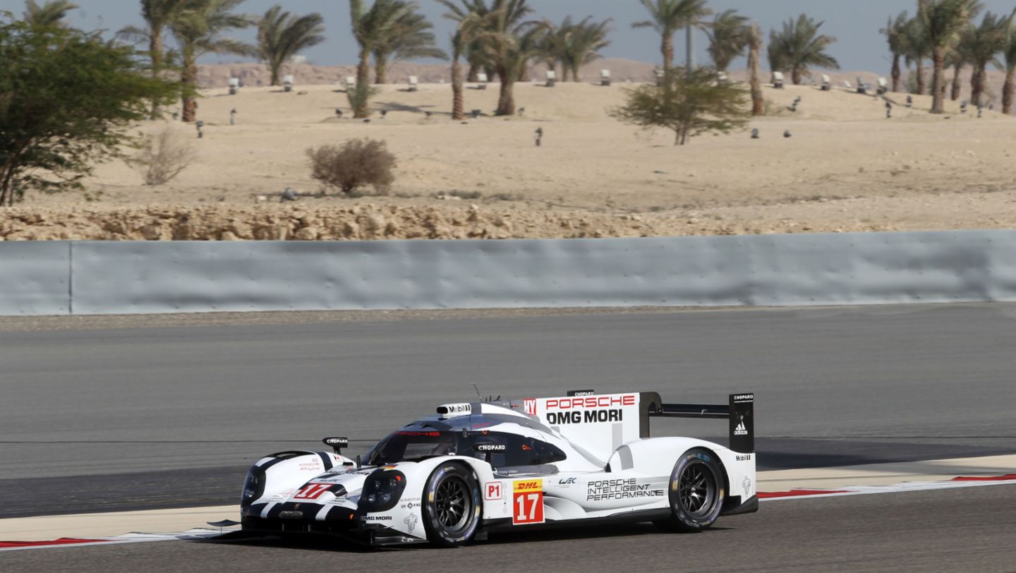 Porsche 919 Hybrid, LMP1-Testfahrten, WEC Bahrain, 2015, Porsche AG