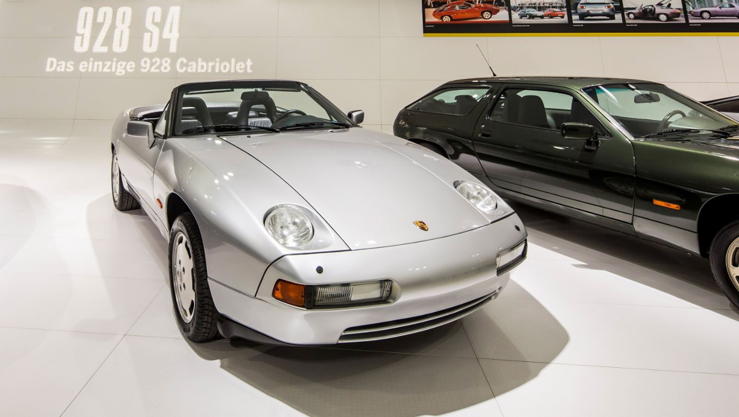 Porsche 928 S4, Sonderausstellung Transaxle-Modelle, Porsche-Museum, 2016, Porsche AG