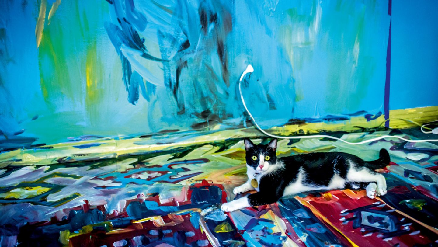 Artwork made by Alexa Meade, Los Angeles, 2016, Porsche AG