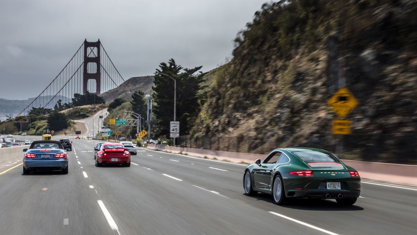 Einmillionster 911, Golden Gate Bridge, 2017, Porsche AG