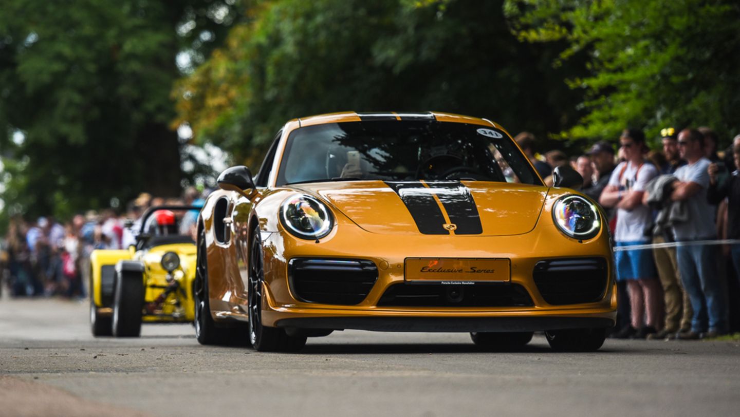 911 Turbo S Exclusive Series, Festival of Speed, Goodwood, Great Britain, 2017, Porsche AG