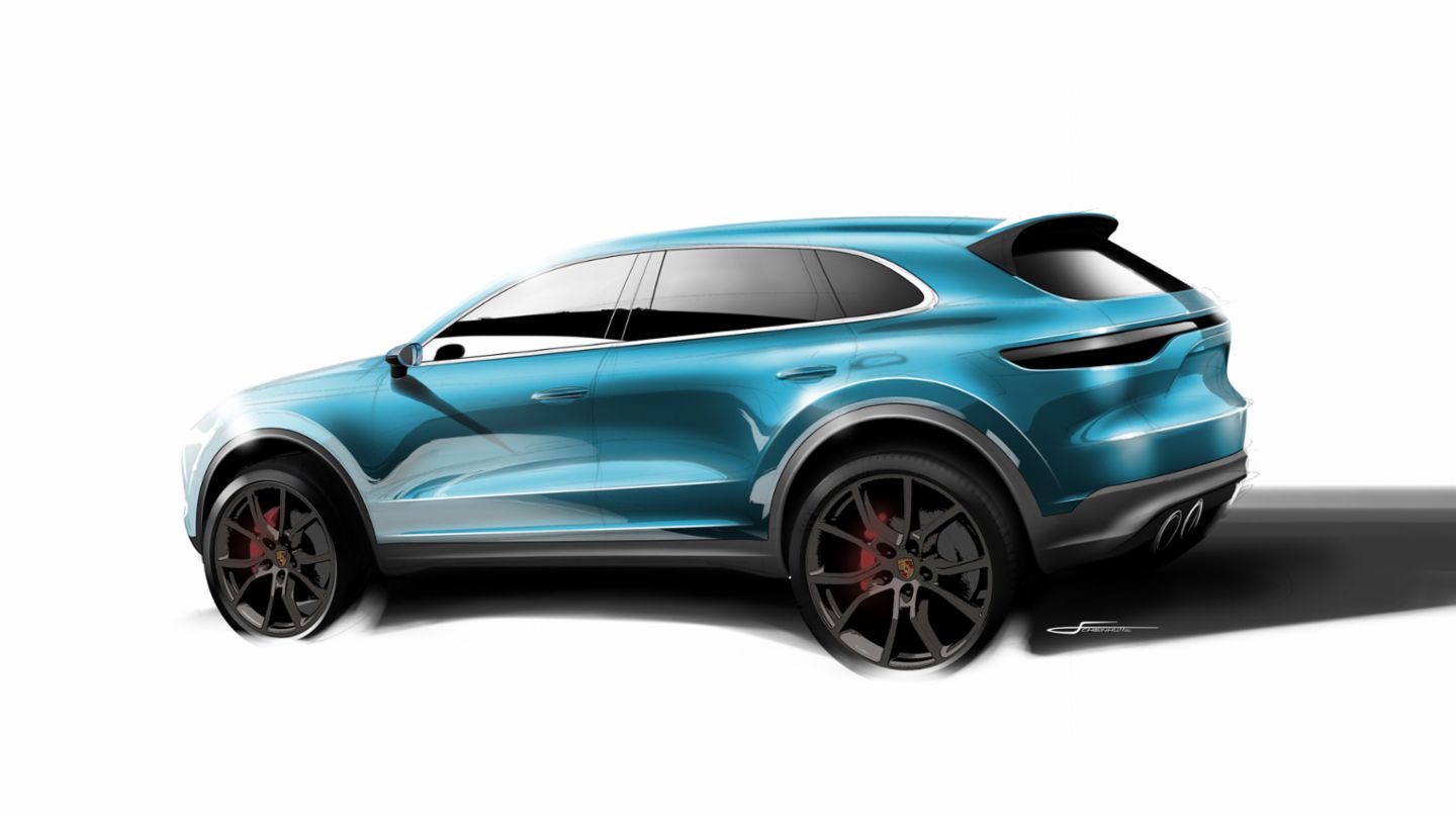 Design sketch Cayenne, 2017, Porsche AG
