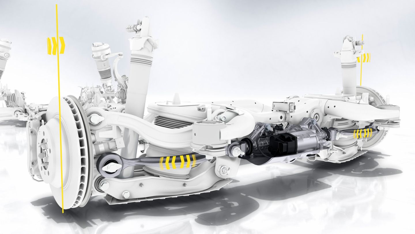 Rear axle steering, Cayenne, 2017, Porsche AG