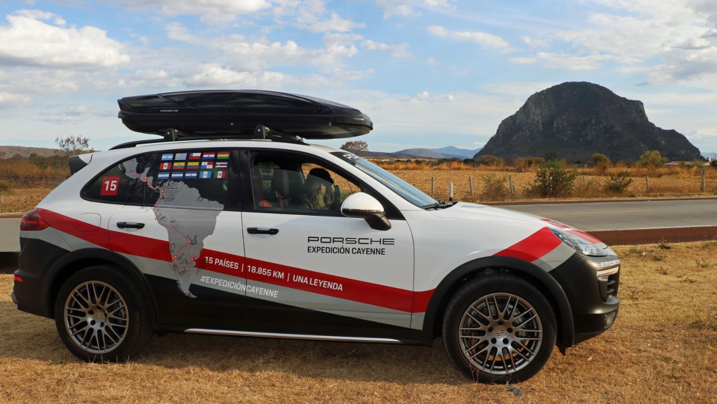 Magnus Walker, Cayenne S, Expedicion Cayenne, Cabeza de Gorila Hügel, Mexiko, 2018, Porsche AG