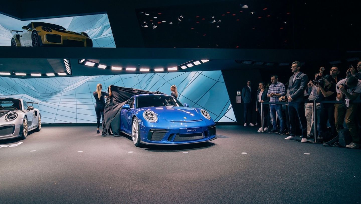 911 GT3 mit Touring Package, Porsche Pressekonferenz, IAA, 2017, Porsche AG