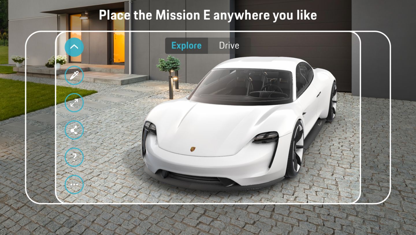 Mission E Augmented Reality app, 2018, Porsche AG