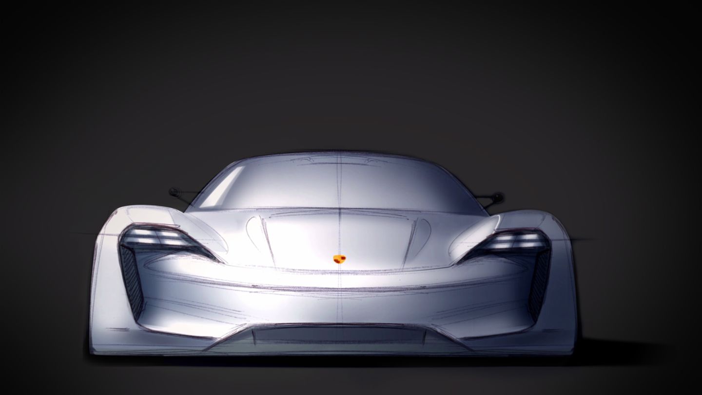 design-sketch Mission E, 2016, Porsche AG