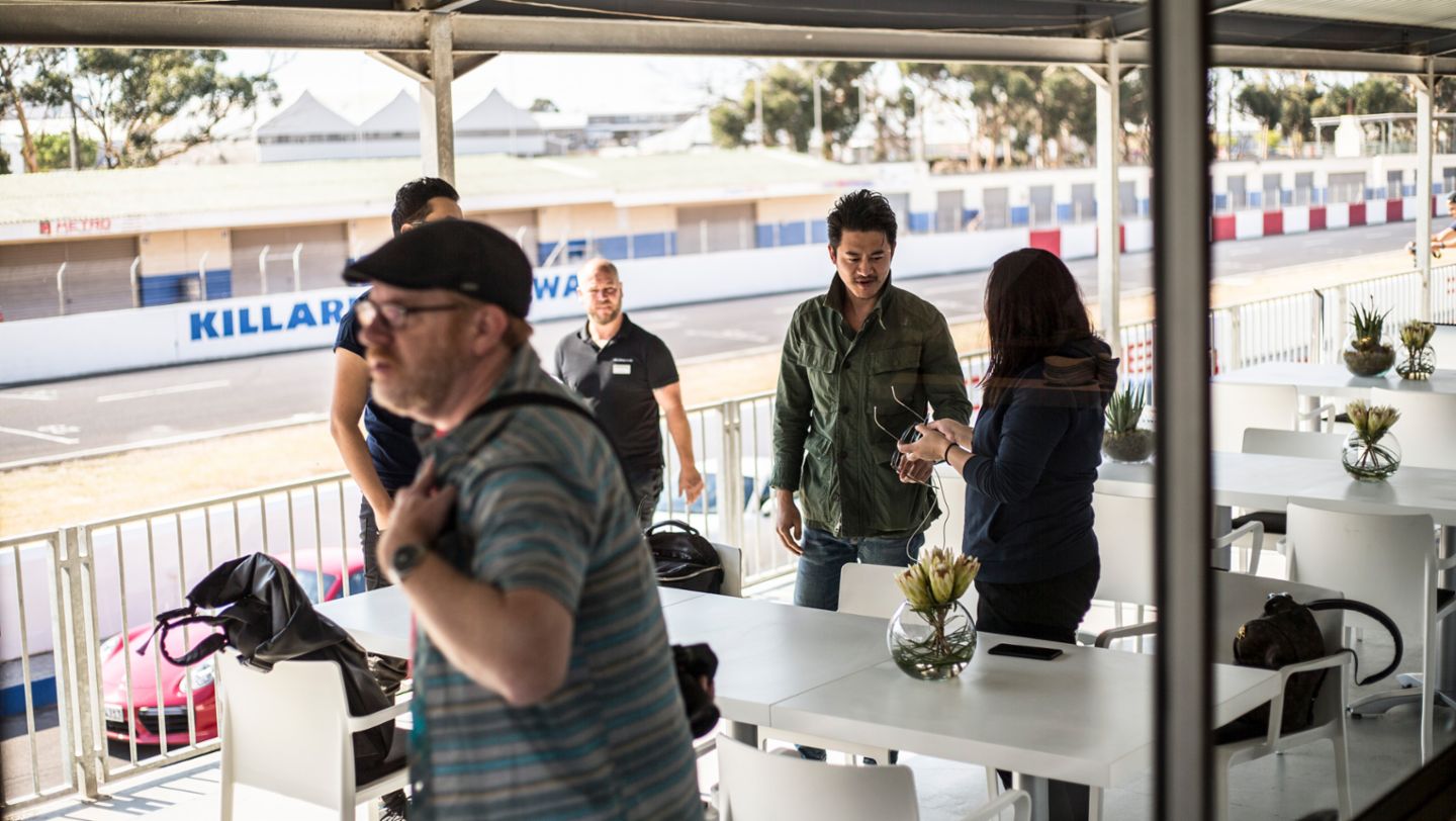 Journalists, press test drive, South Africa, 2017, Porsche AG