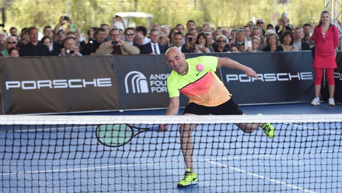 Andre Agassi, Porsche Tennis Grand Prix 2015, Porsche Museum, Porsche AG