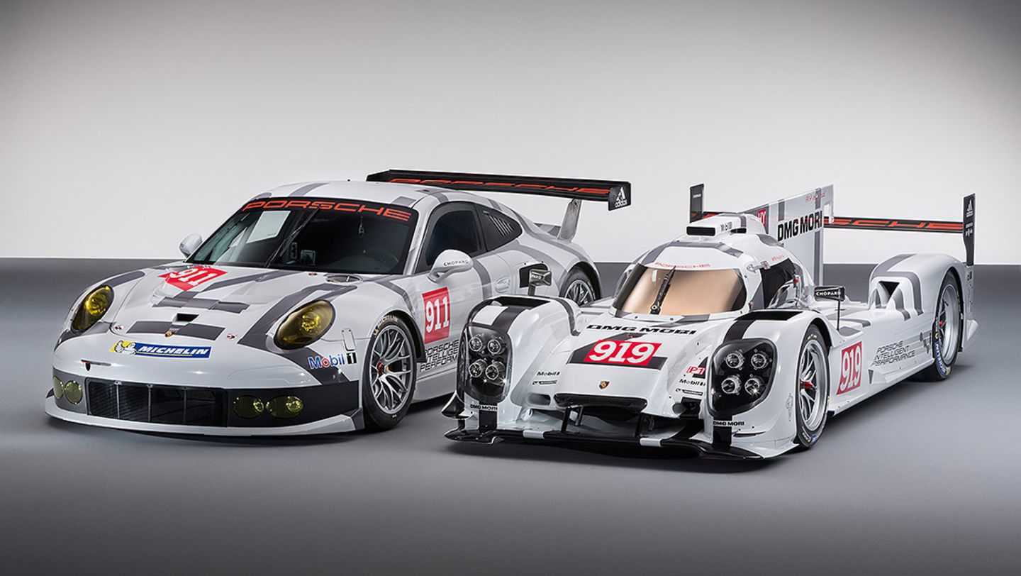 911 RSR, 919 Hybrid, l.-r., 2014, Porsche AG
