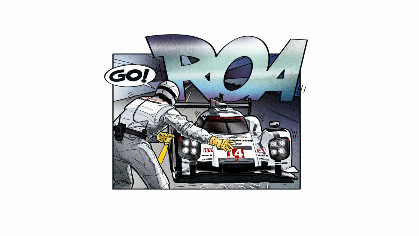 Illustration, Porsche 919 Hybrid, 2015, Porsche AG