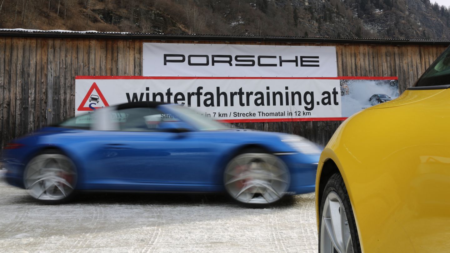 911 Targa 4S, Porsche Driving Experience Winter, Tamsweg, Austria, 2017, Porsche AG