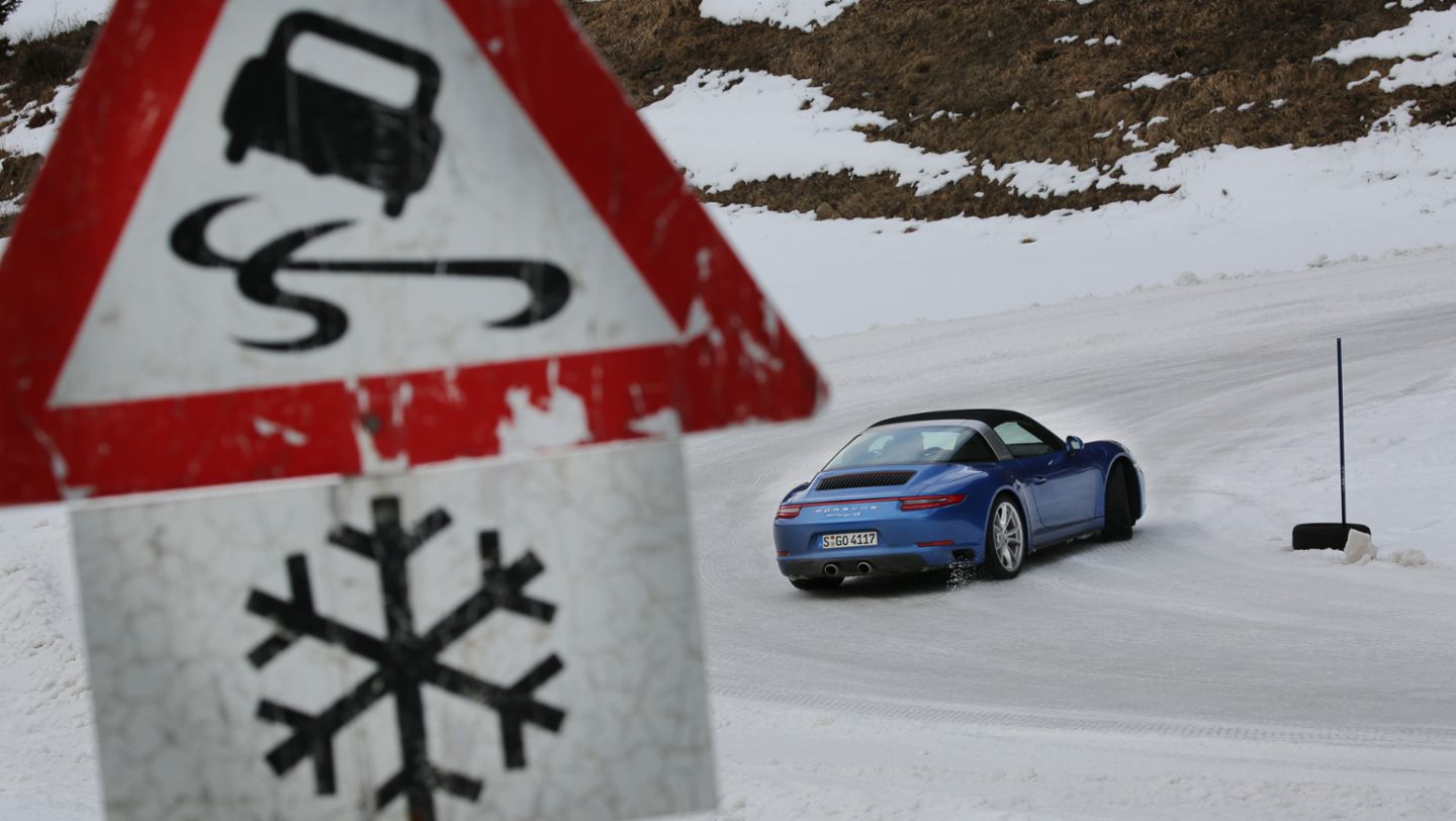 911 Targa 4S, Porsche Driving Experience Winter, Tamsweg, Austria, 2017, Porsche AG
