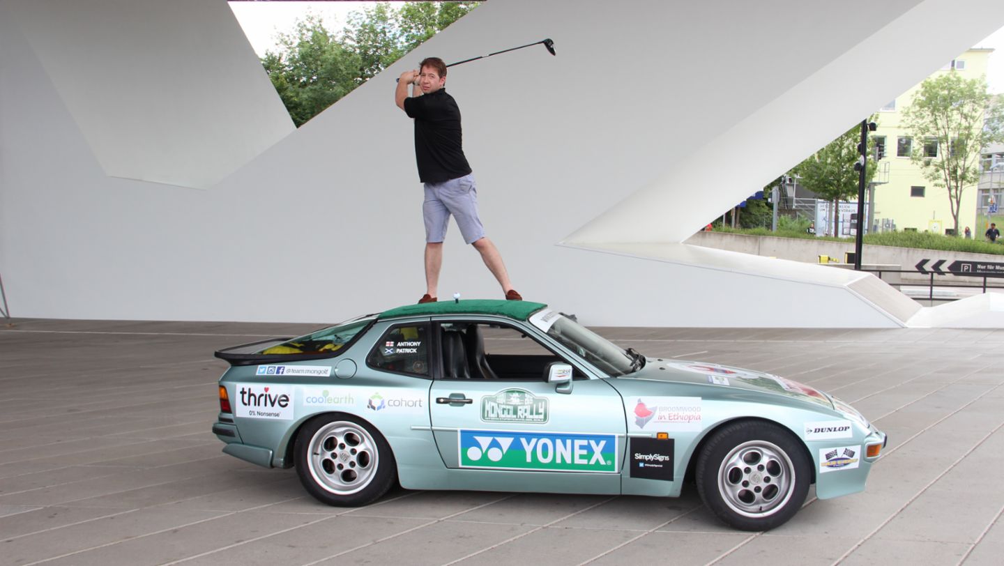 Anthony Millet, Mongol-Rally Driver, 1986 Porsche 944, Zuffenhausen, 2015, Porsche AG