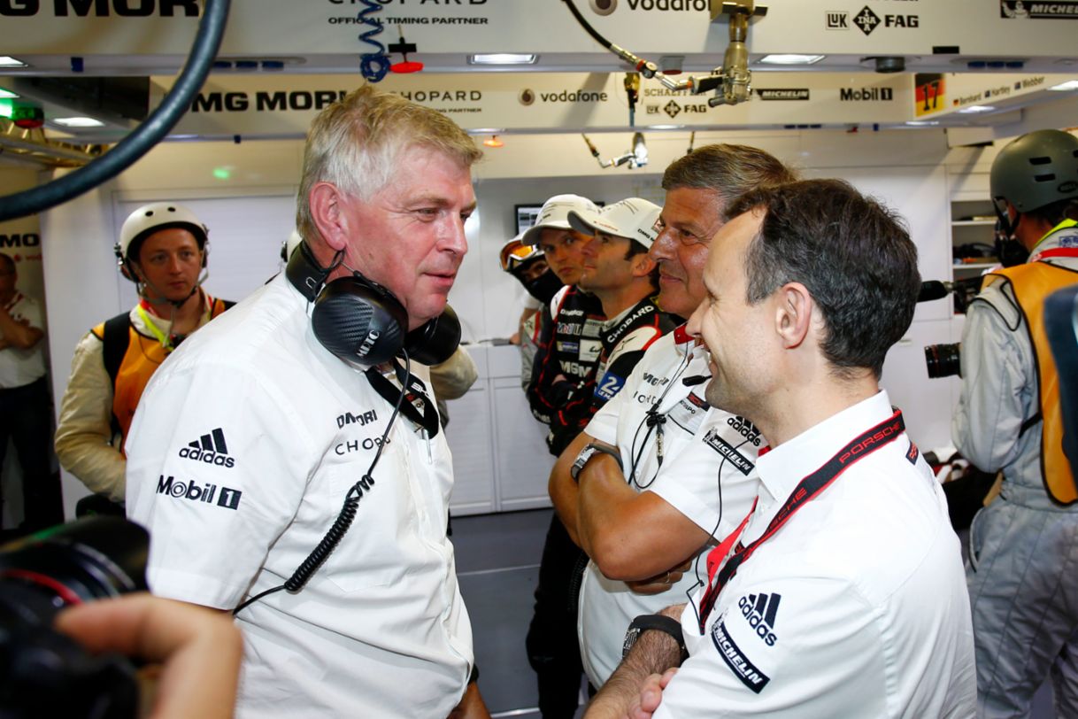 Wolfgang Hatz, Board Member for Research & Development of Porsche AG, Alexander Hitzinger, Technical Director LMP1 (l-r)