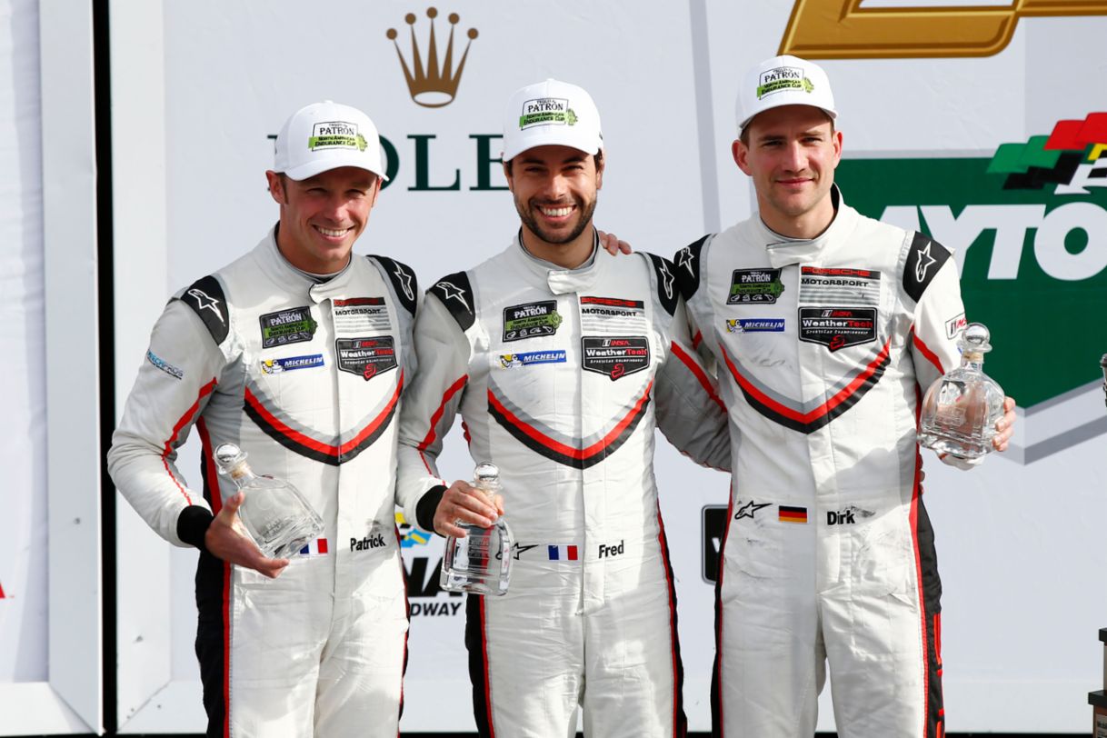 Patrick Pilet, Frederic Makowiecki, Dirk Werner (l-r)