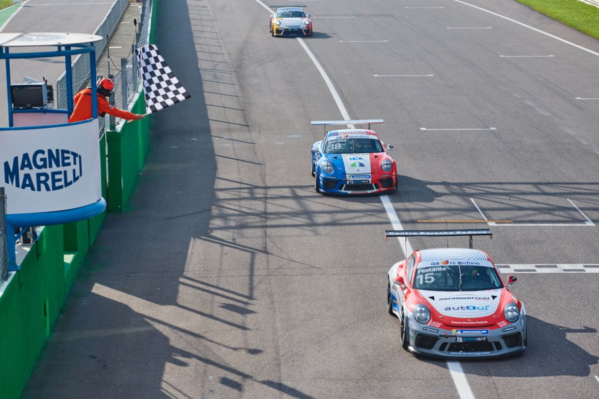 Porsche Carrera Cup Italia, Festante vince gara 2 a Monza, Iaquinta è campione 2020