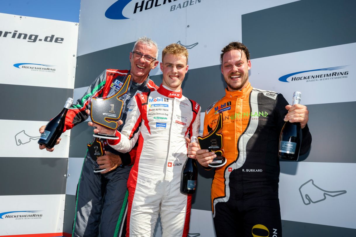 Porsche Sprint Challenge Suisse: GT3 Cup; 2021, Hockenheim, Peter Hegglin, Alexander Fach, Ricardo Burkard