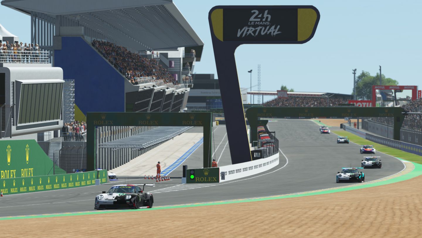 Porsche 911 RSR GTE (Esports), Porsche Esports Team #91, Laurin Heinrich (D), Mitchell deJong (USA), Mack Bakkum (NL), Martin Krönke (D)