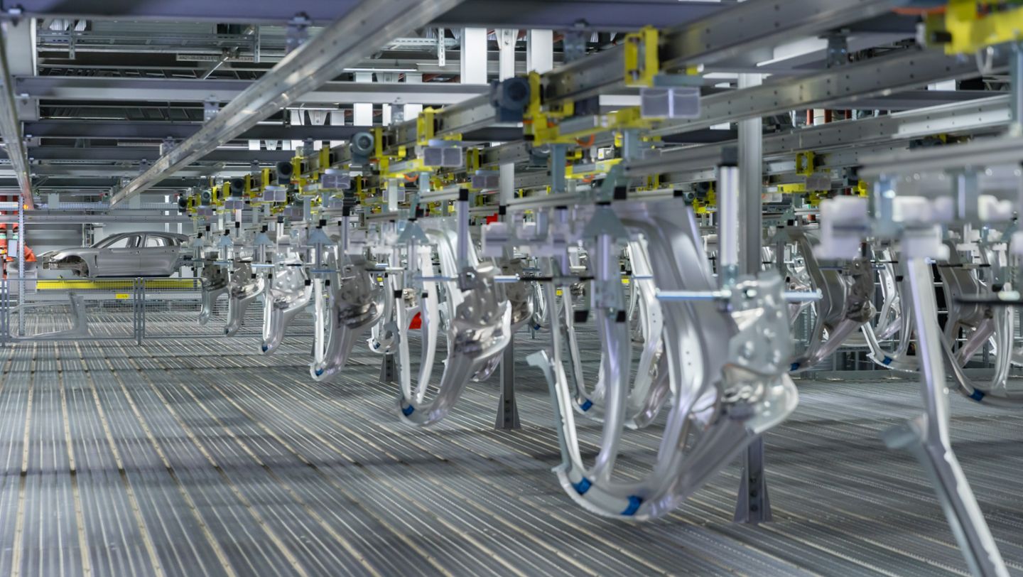 Traffic aisles, MSB body assembly, Leipzig, 2019, Porsche Leipzig , GmbH