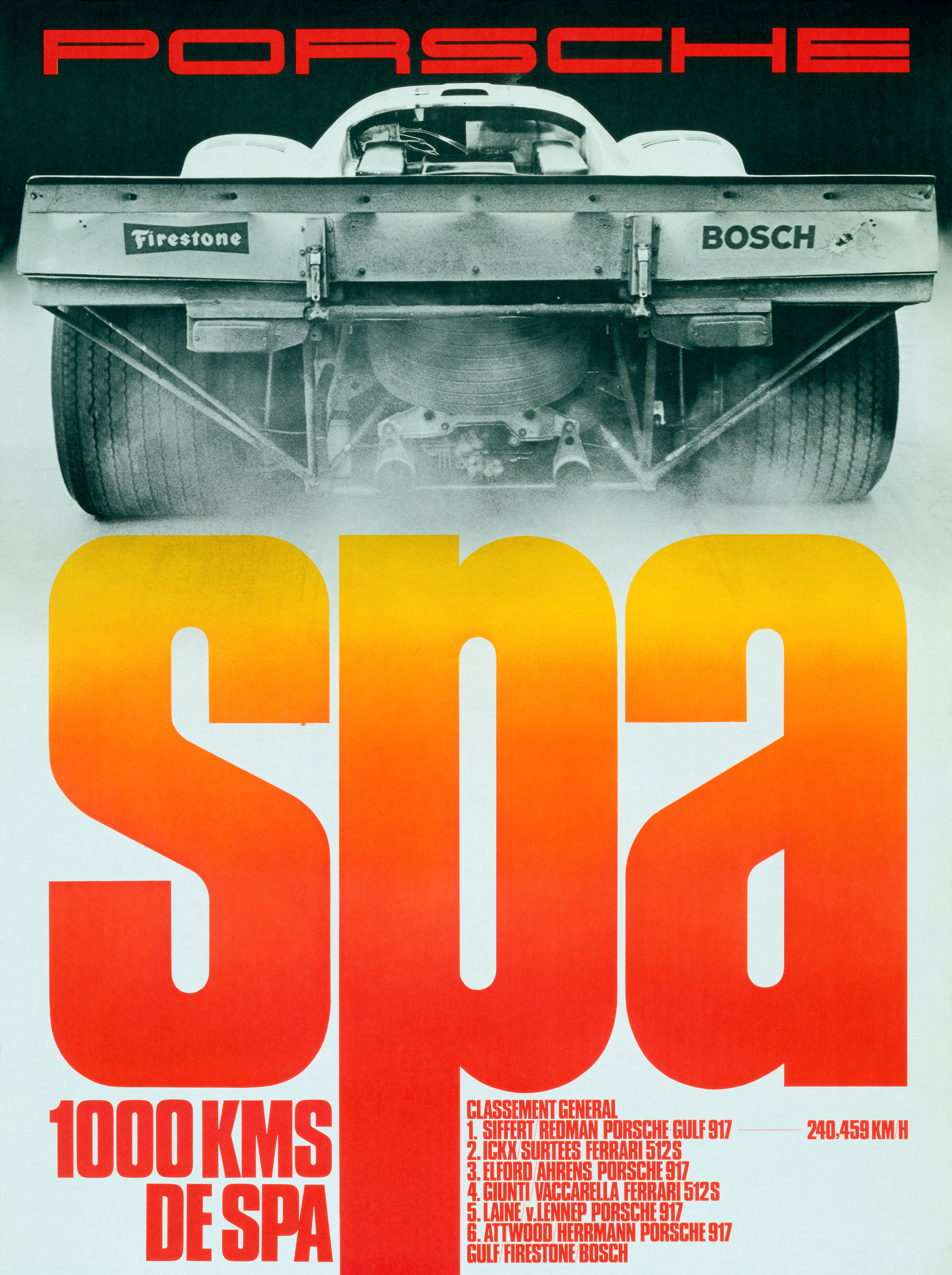 Racing poster by Erich Strenger, 2018, Porsche AG