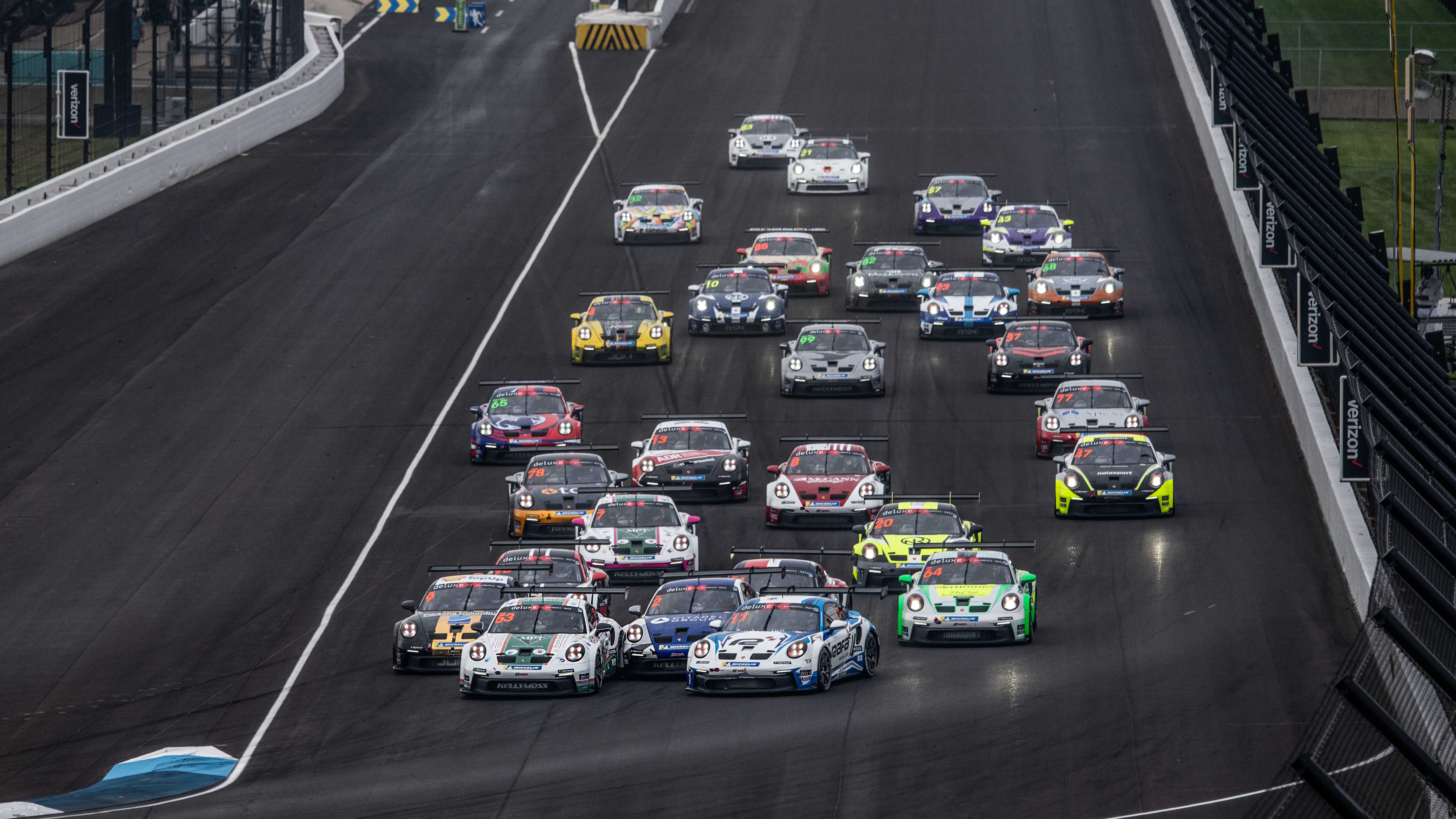 Porsche Carrera Cup North America, Rounds 11 and 12,  September 19 – 21,  part of IMSA’s Battle on the Bricks weekend at Indianapolis Motor Speedway