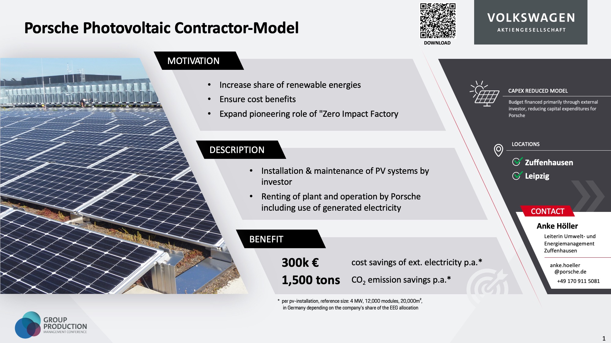 Porsche Photovoltaic Contractor-Model