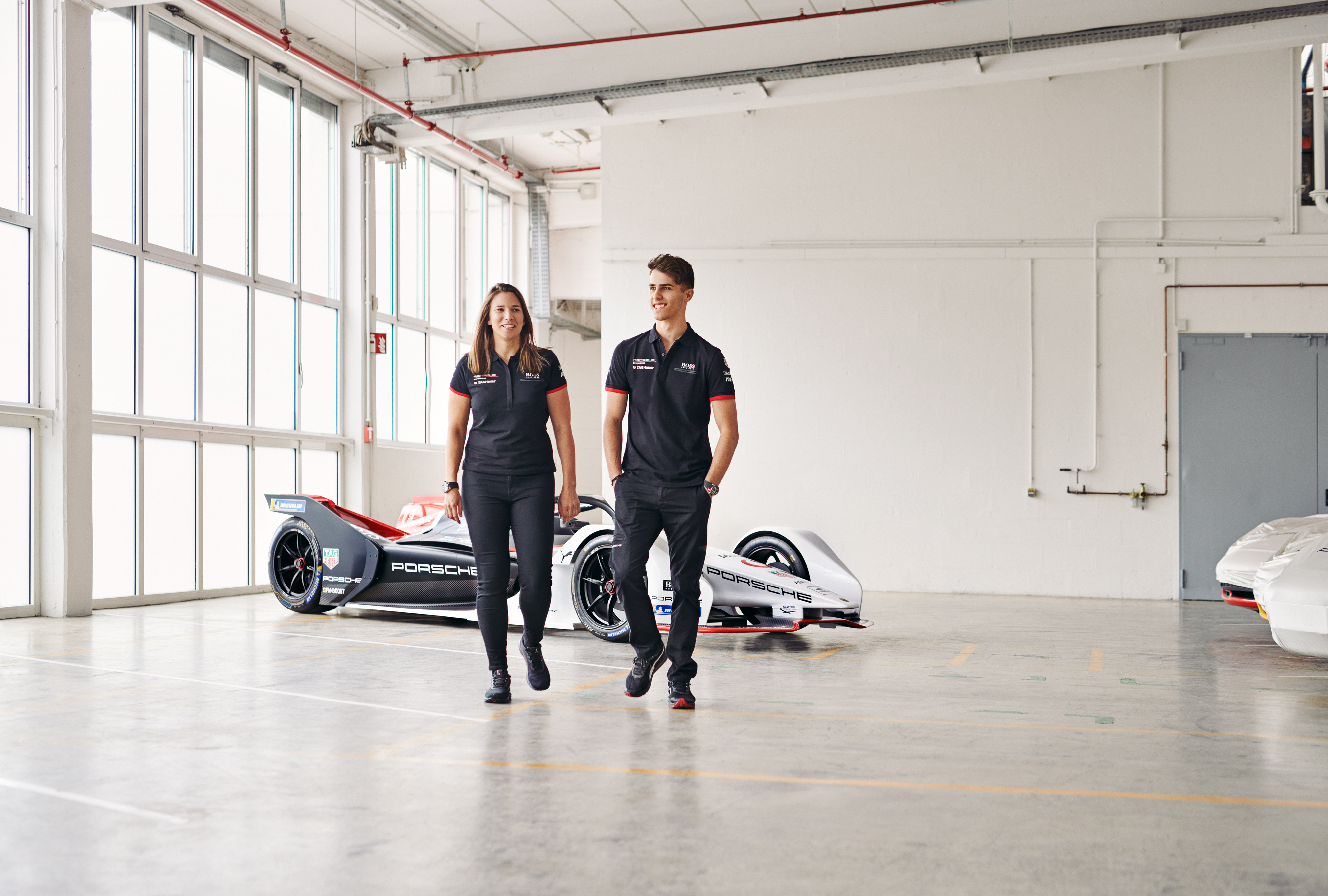 Simona De Silvestro (Porsche works driver) and Thomas Preining (Porsche Young Professional), 99X Electric, 2019, PCNA